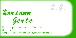 mariann gerle business card